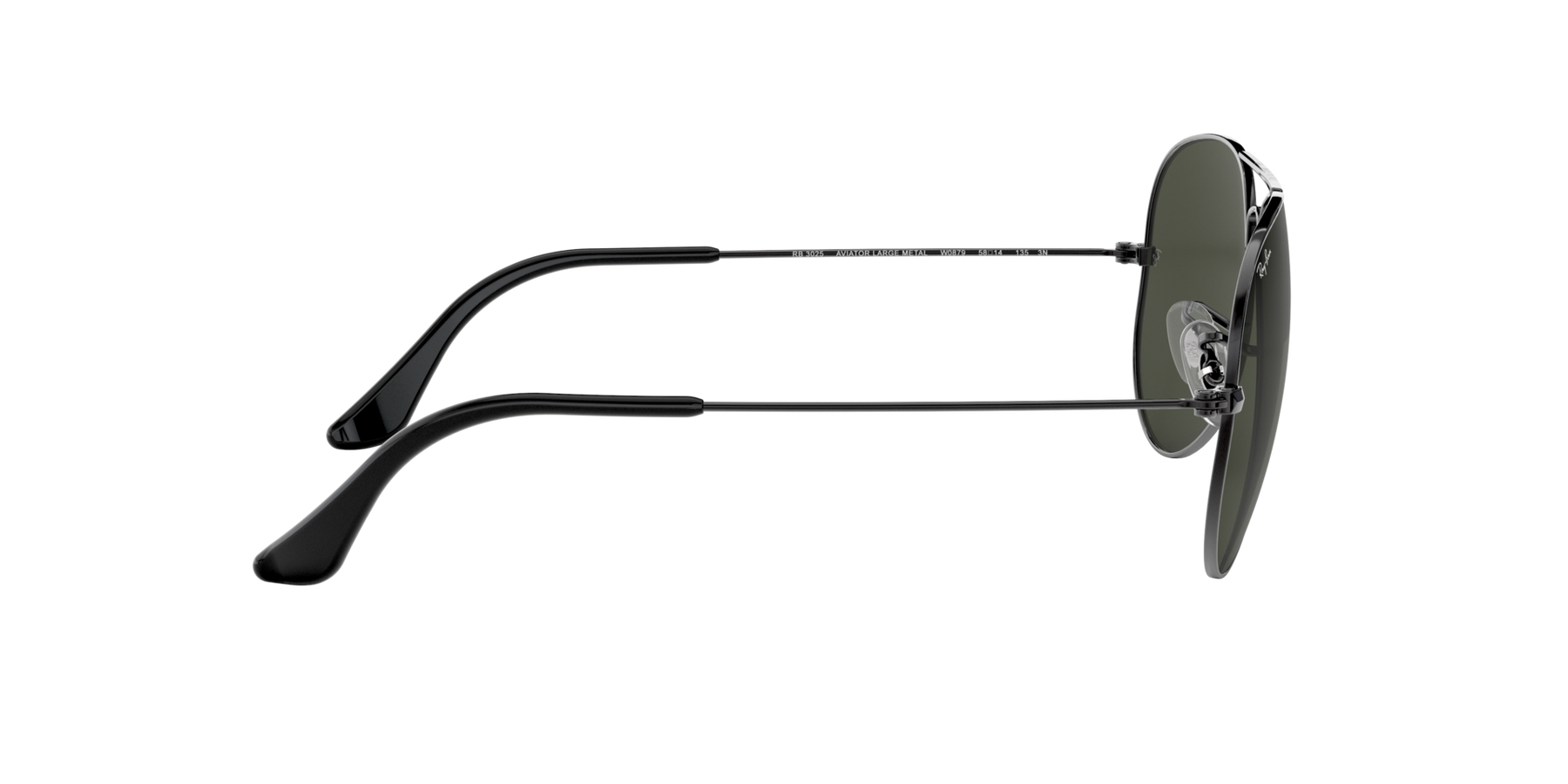 Aviator Large Metal Solglasögon - Gunmetal