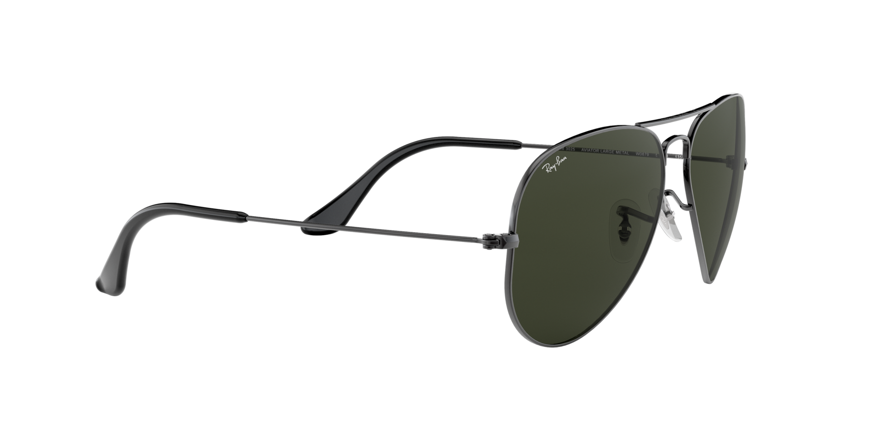 Aviator Large Metal Solglasögon - Gunmetal