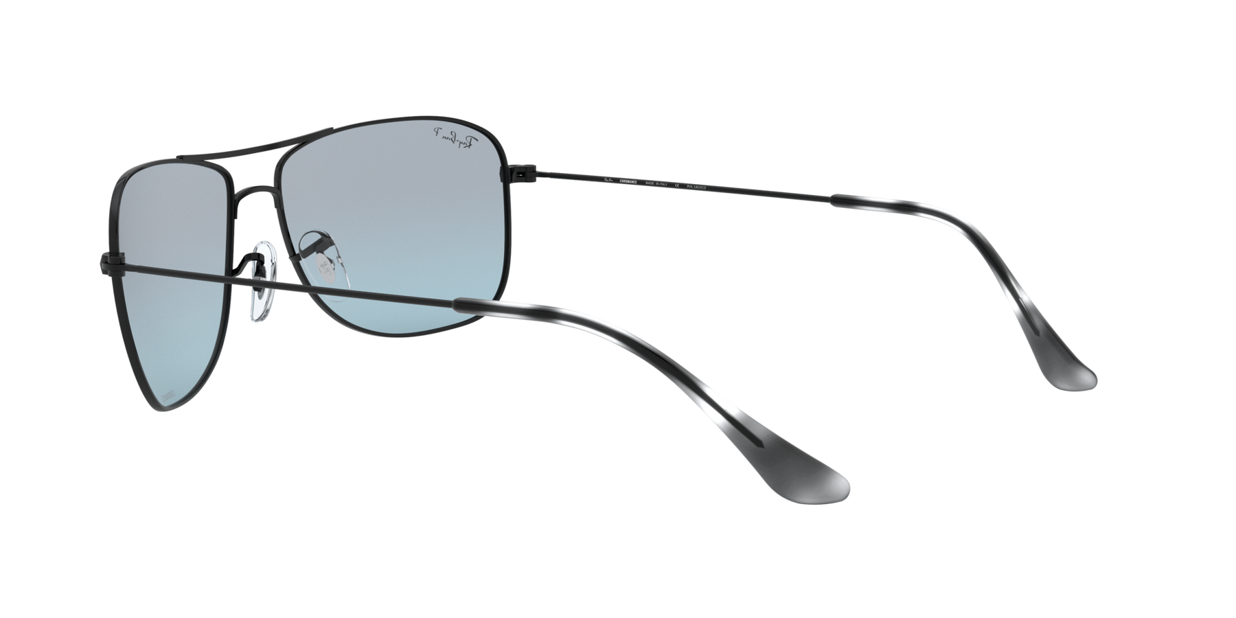 RB3543 - Black - Blue Mirror Silver