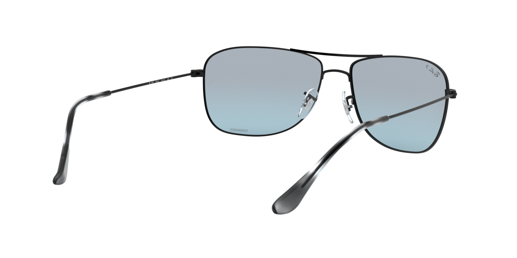 RB3543 - Black - Blue Mirror Silver