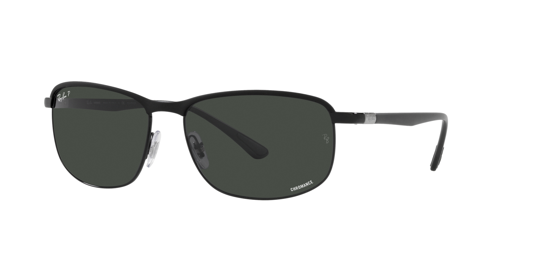 RB3671CH Chromance - Black On Black - Polar Dark Grey