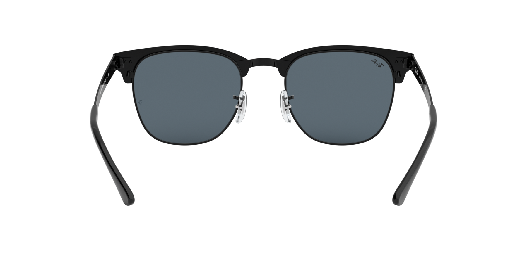 Clubmaster Metal - Matte Black On Black - Blue