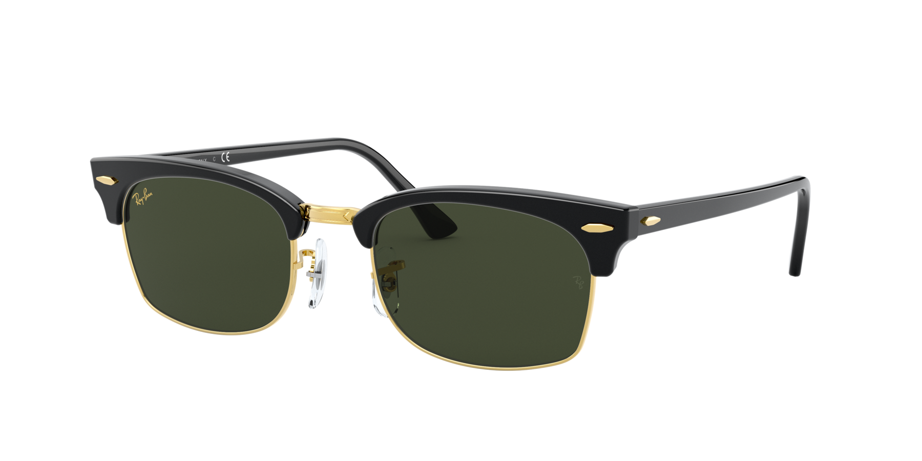 Clubmaster Square - Black - G-15 Green
