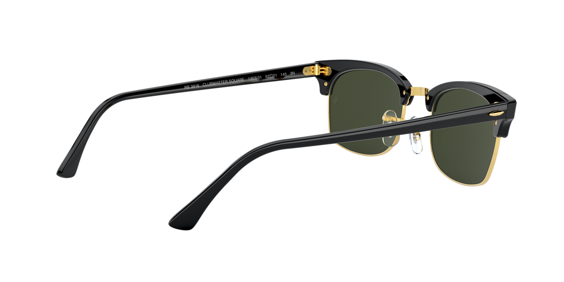 Clubmaster Square - Black - G-15 Green