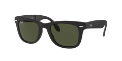 Folding Wayfarer - Matte Black - G-15 Green