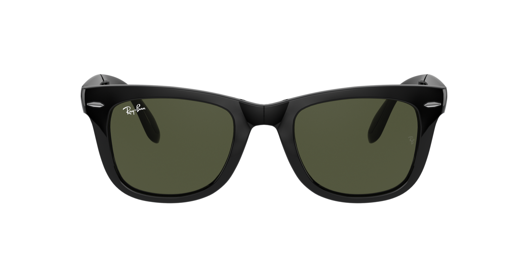 Ray-Ban Folding Wayfarer - Svart / G-15 Green