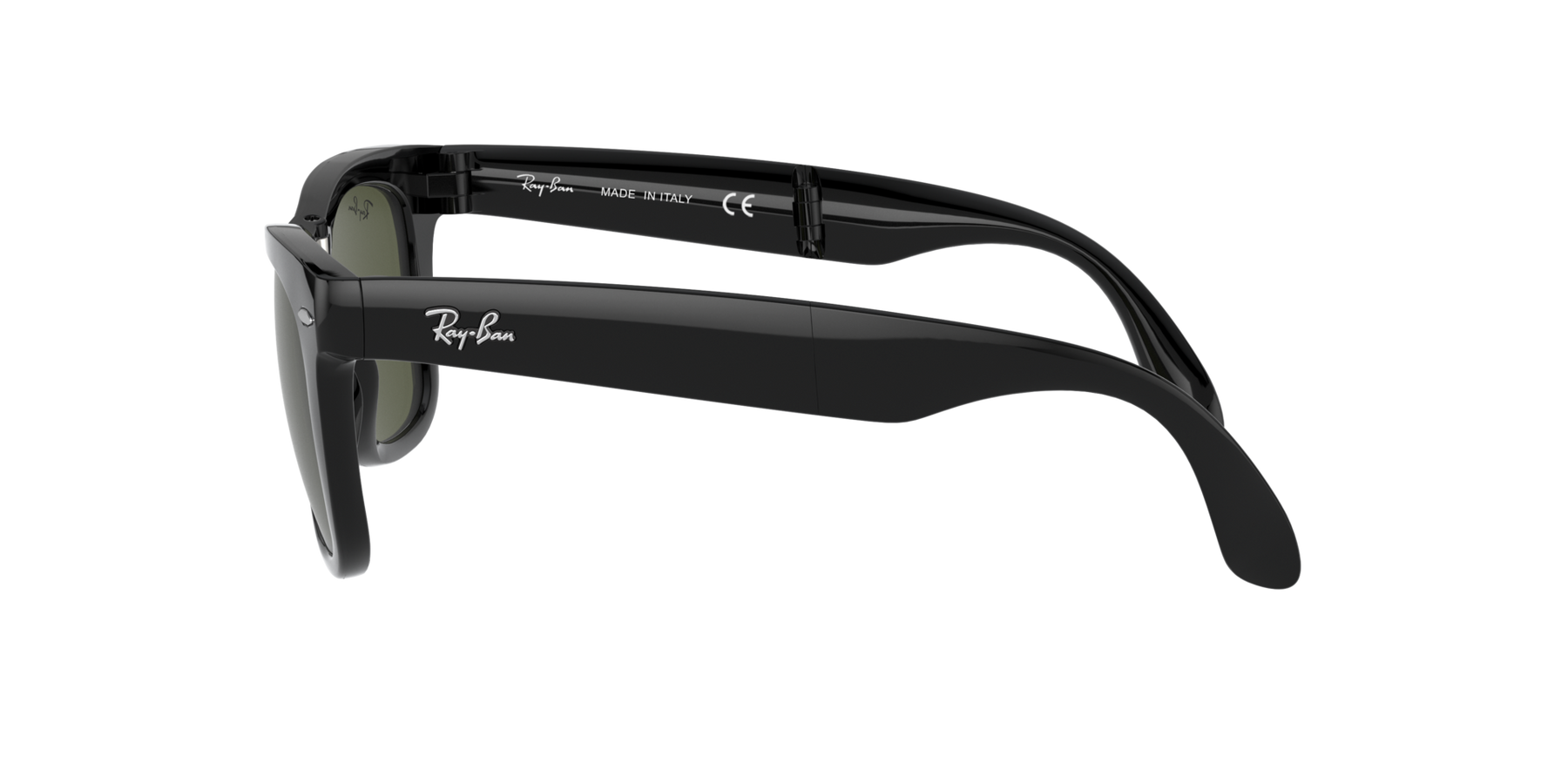 Ray-Ban Folding Wayfarer - Svart / G-15 Green
