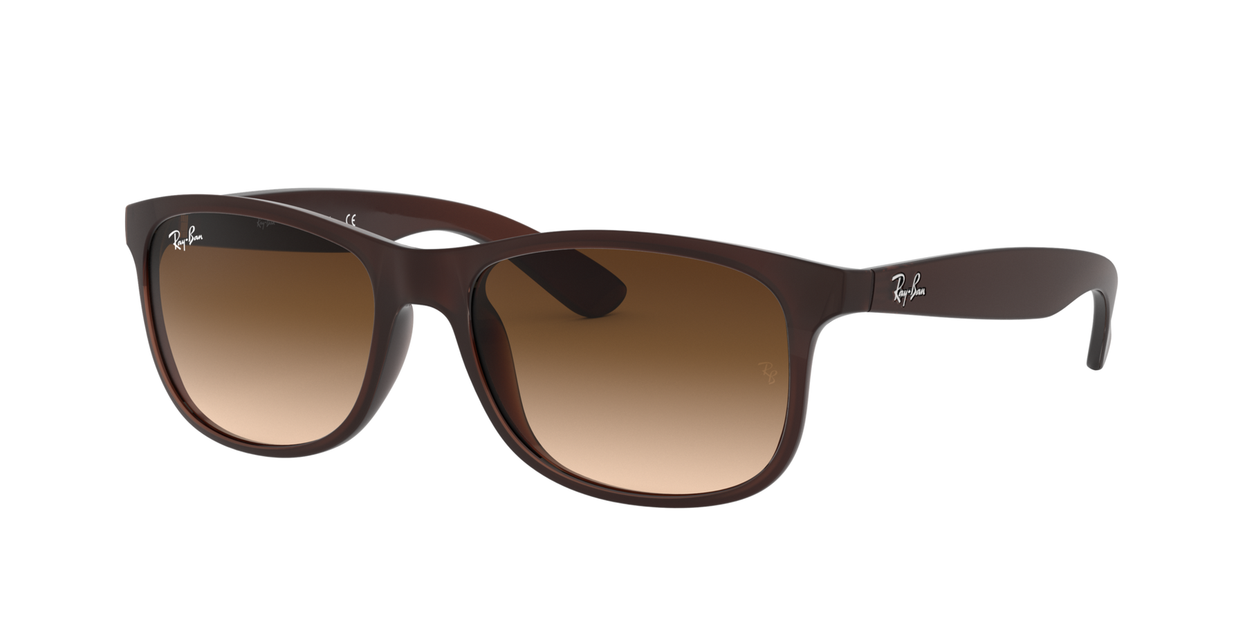 Ray-Ban Andy Solglasögon - Matte Brown On Brown