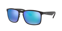 RB4264 - Matte Black - Green Mirror Blue