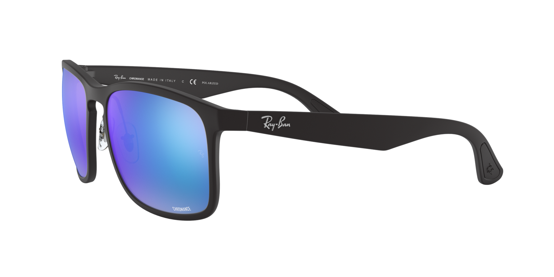 RB4264 - Matte Black - Green Mirror Blue