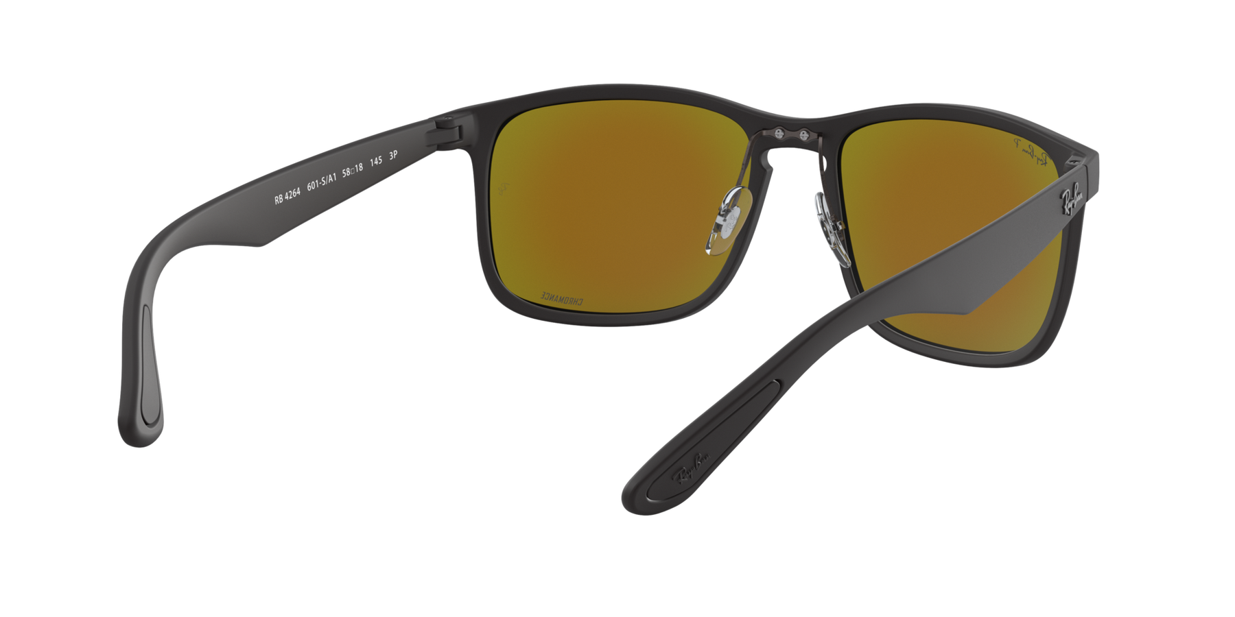 RB4264 - Matte Black - Green Mirror Blue