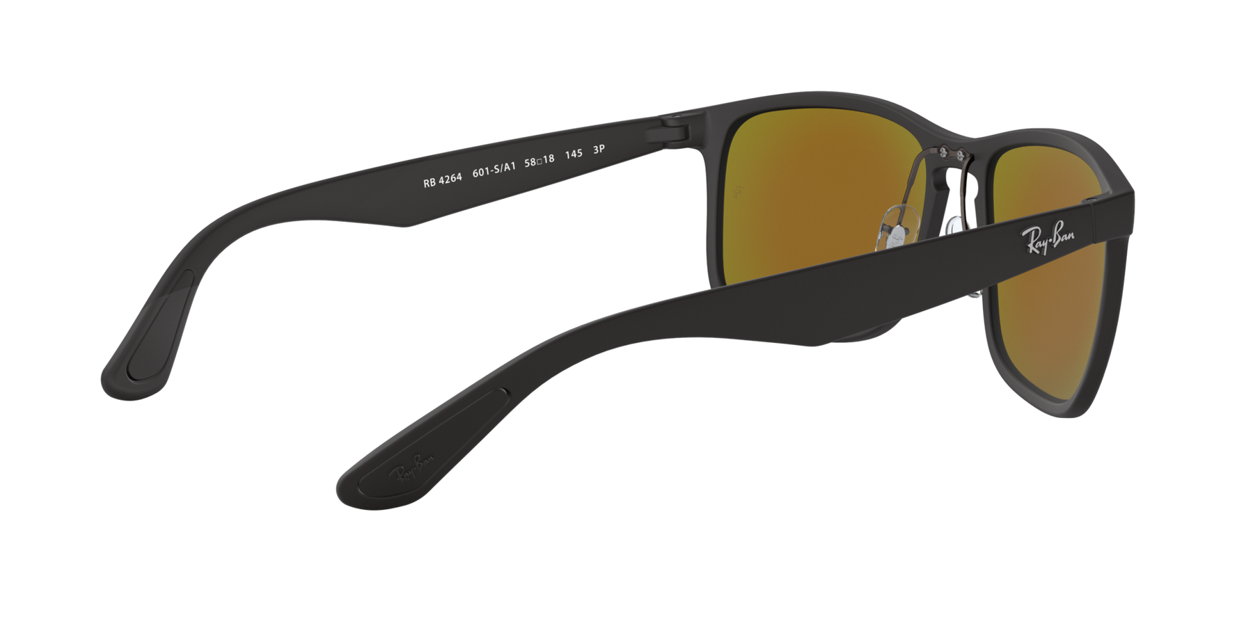 RB4264 - Matte Black - Green Mirror Blue