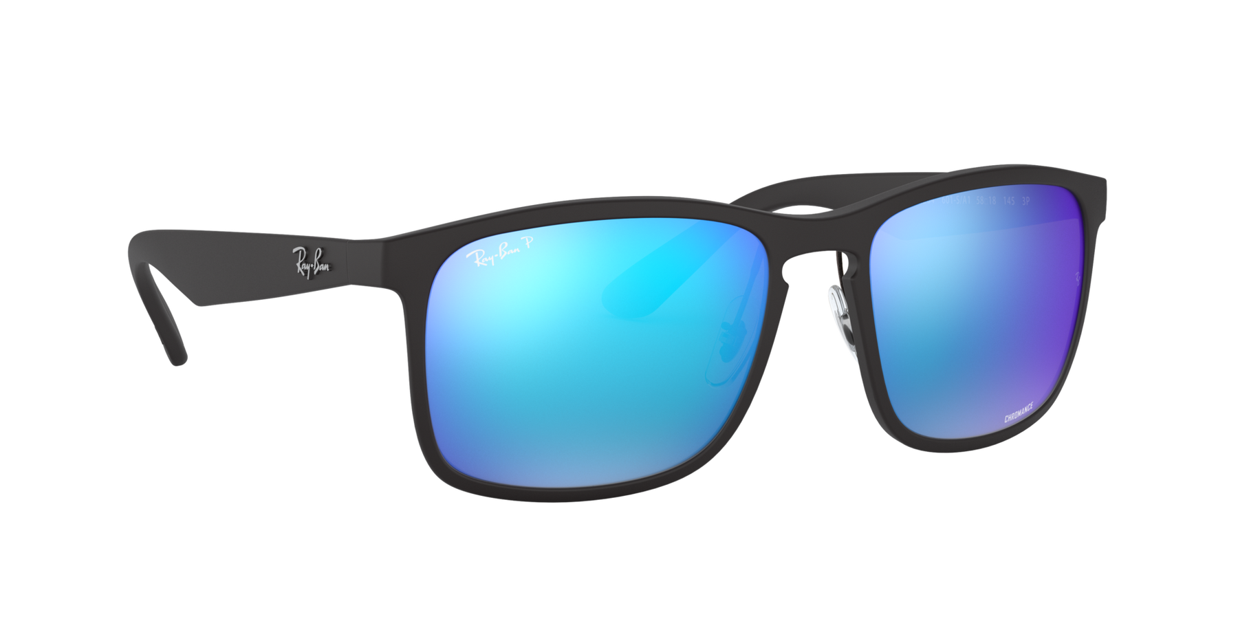 RB4264 - Matte Black - Green Mirror Blue
