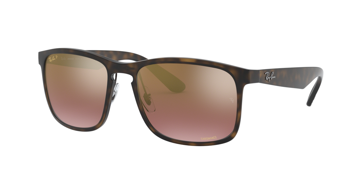 RB4264 - Matte Havana - Purple Mirror Gold Gradient