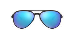 RB4320CH - Matte Black - Green Mirror Blue