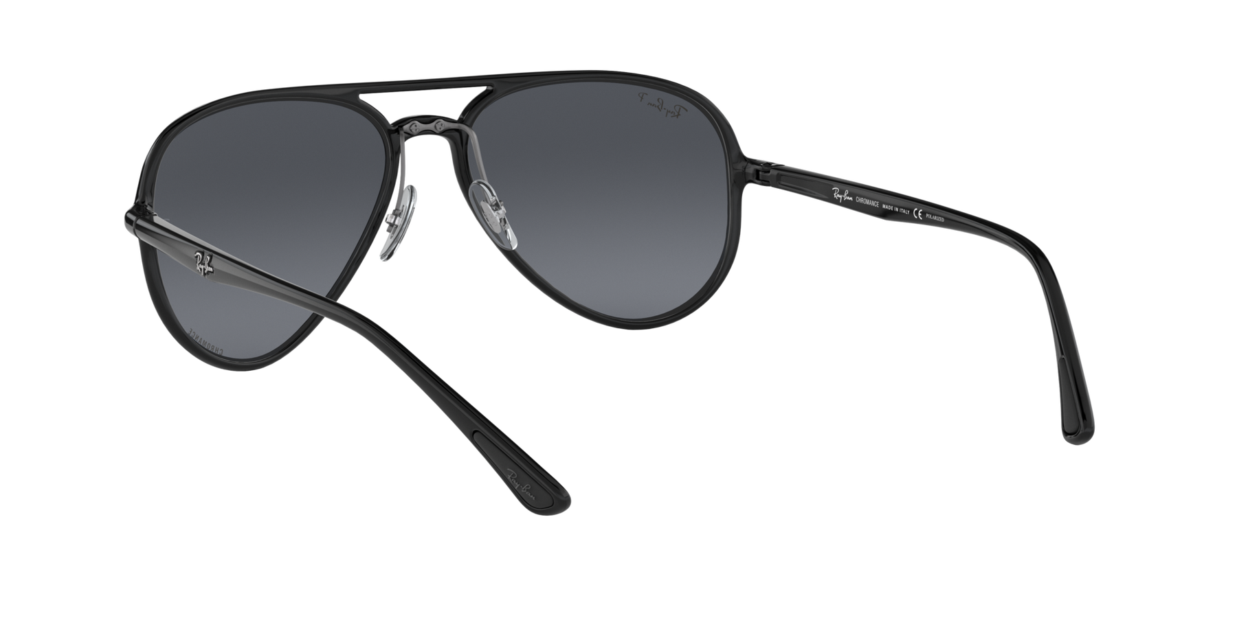 RB4320CH - Svart - Blue Mirror Gold Gradient