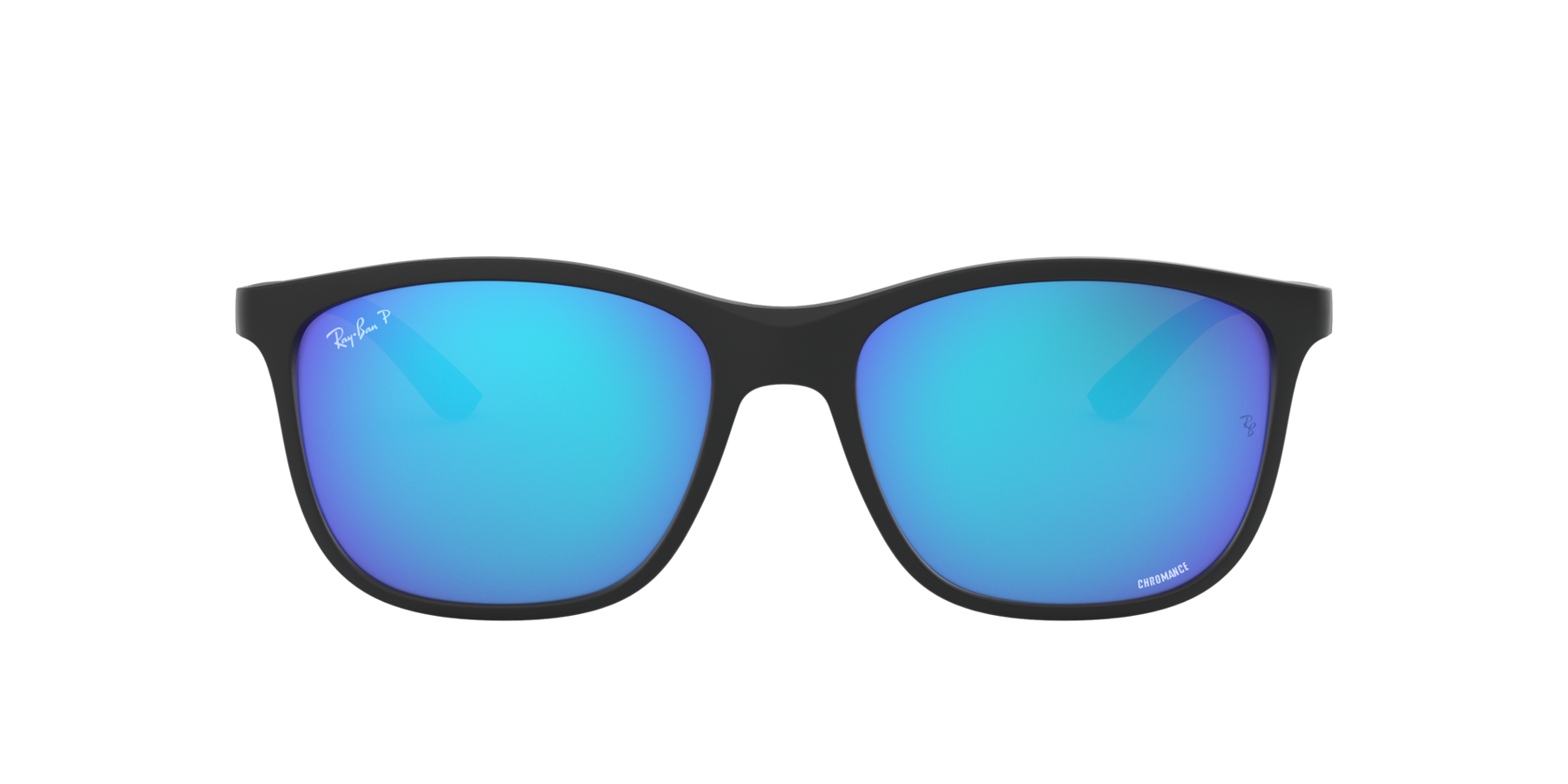 RB4330CH - Matte Black - Green Mirror Blue
