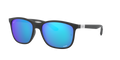 RB4330CH - Matte Black - Green Mirror Blue