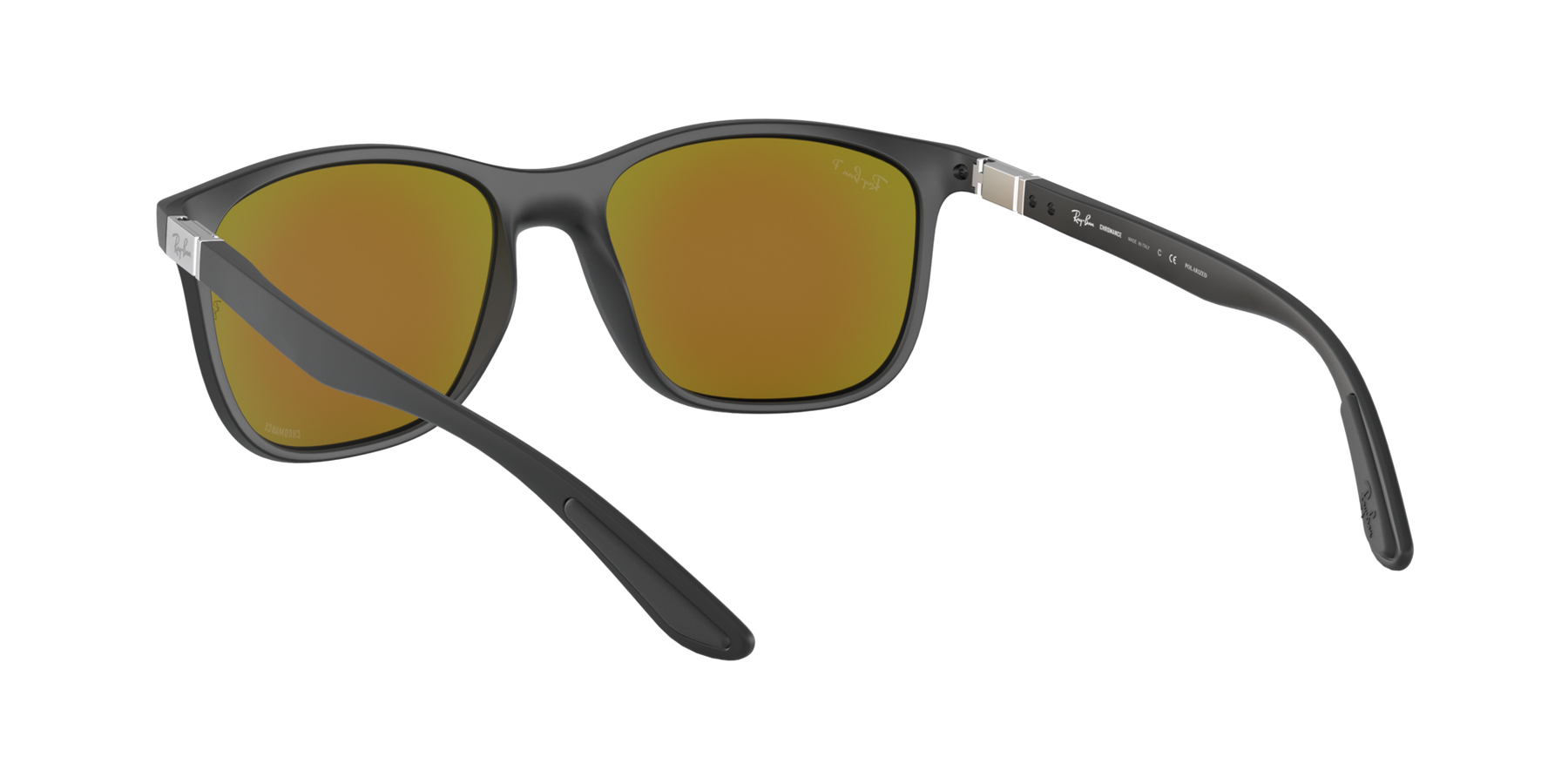 RB4330CH - Matte Black - Green Mirror Blue