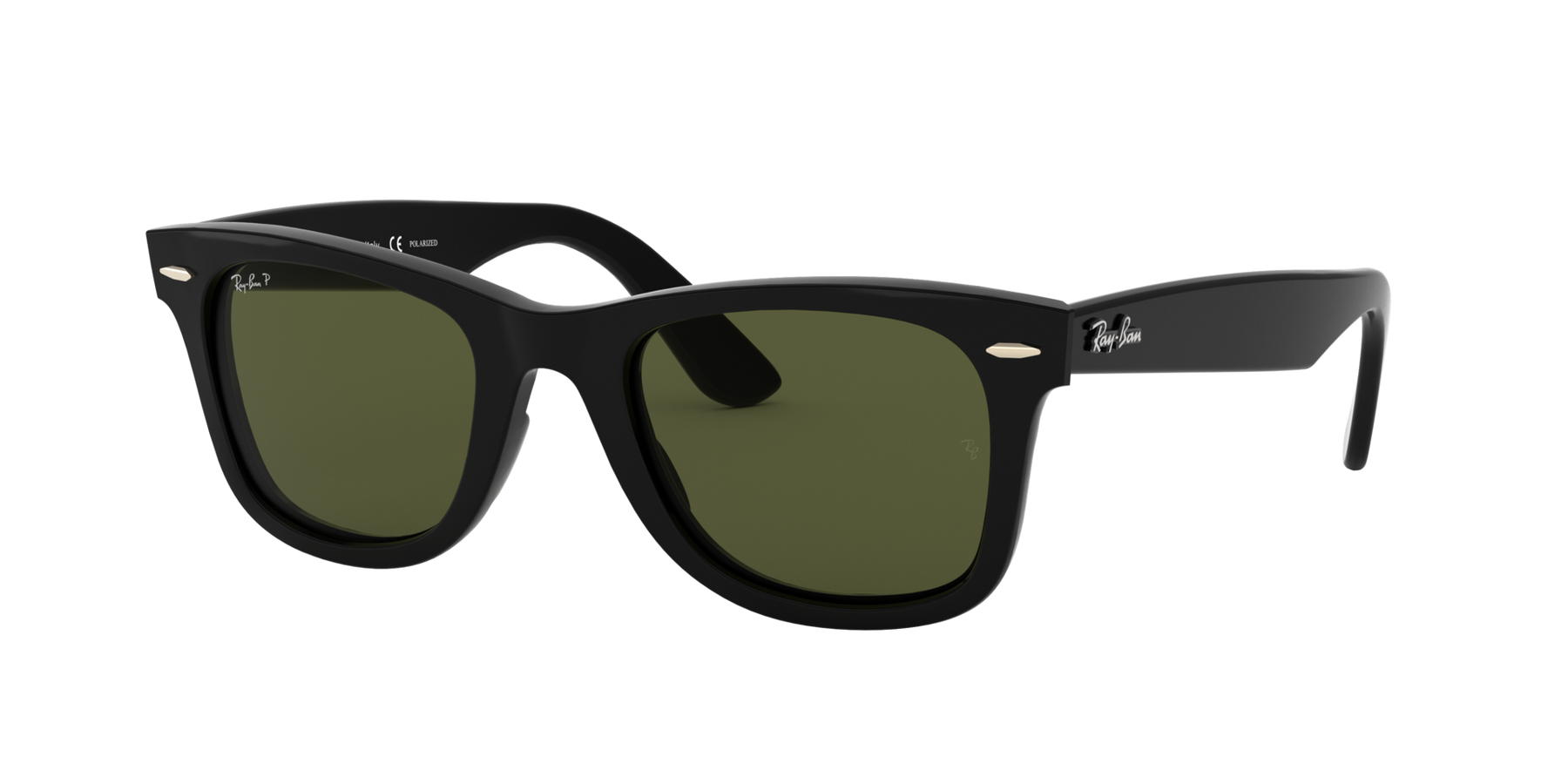 Wayfarer - Black - G-15 Green Crystal Polarized