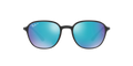 RB4341CH - Sanding Black - Green Mirror Blue Polarized