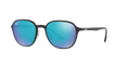 RB4341CH - Sanding Black - Green Mirror Blue Polarized