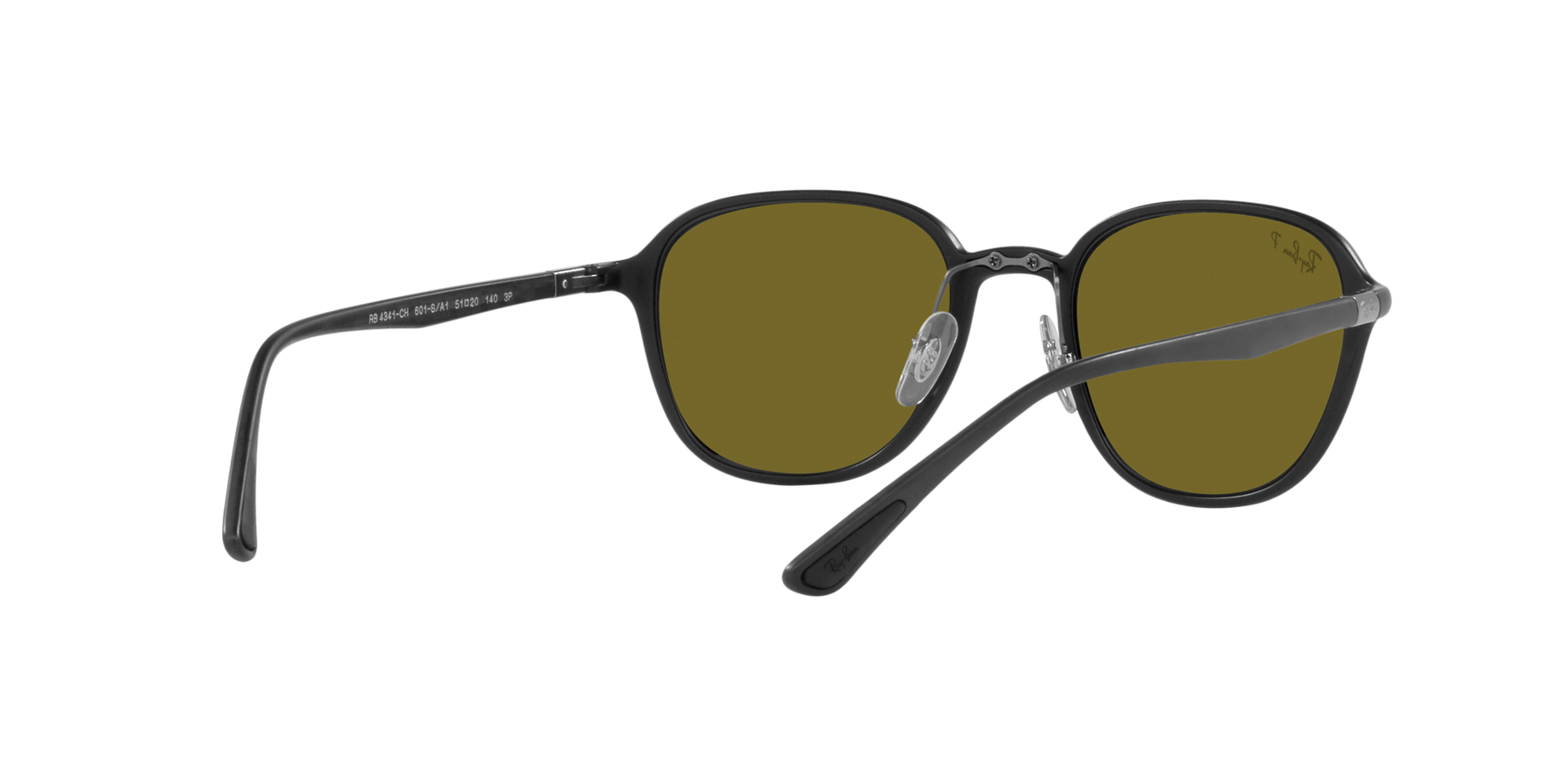 RB4341CH - Sanding Black - Green Mirror Blue Polarized