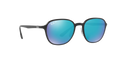 RB4341CH - Sanding Black - Green Mirror Blue Polarized