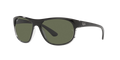 RB4351 - Black On Transparent - Dark Green Polarized