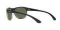 RB4351 - Black On Transparent - Dark Green Polarized