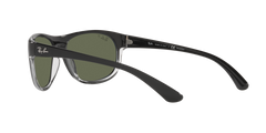 RB4351 - Black On Transparent - Dark Green Polarized
