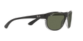 RB4351 - Black On Transparent - Dark Green Polarized