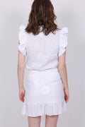 Pauline Linen Shirt - White - Ella & il - T-skjorter & Topper - VILLOID.no