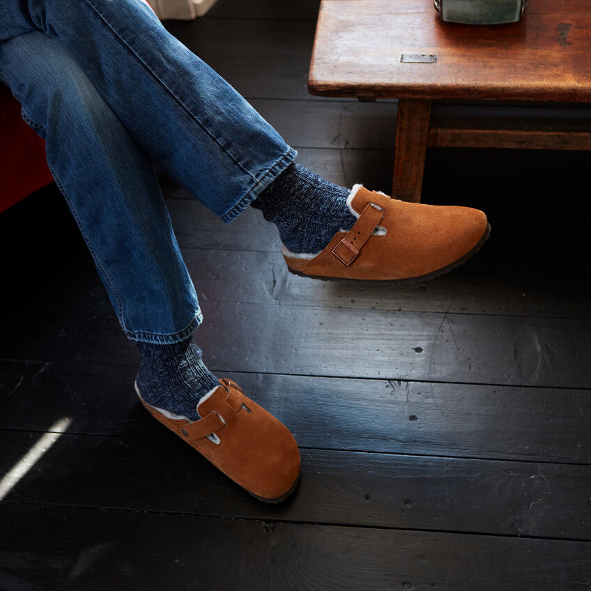 Birkenstock Boston Shearling Narrow - Mink