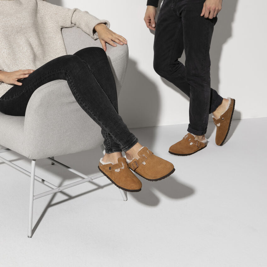 Birkenstock Boston Shearling Narrow - Mink