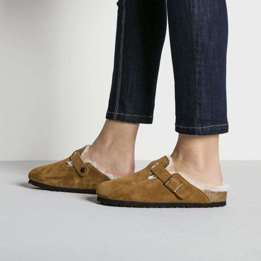 Birkenstock Boston Shearling Narrow - Mink