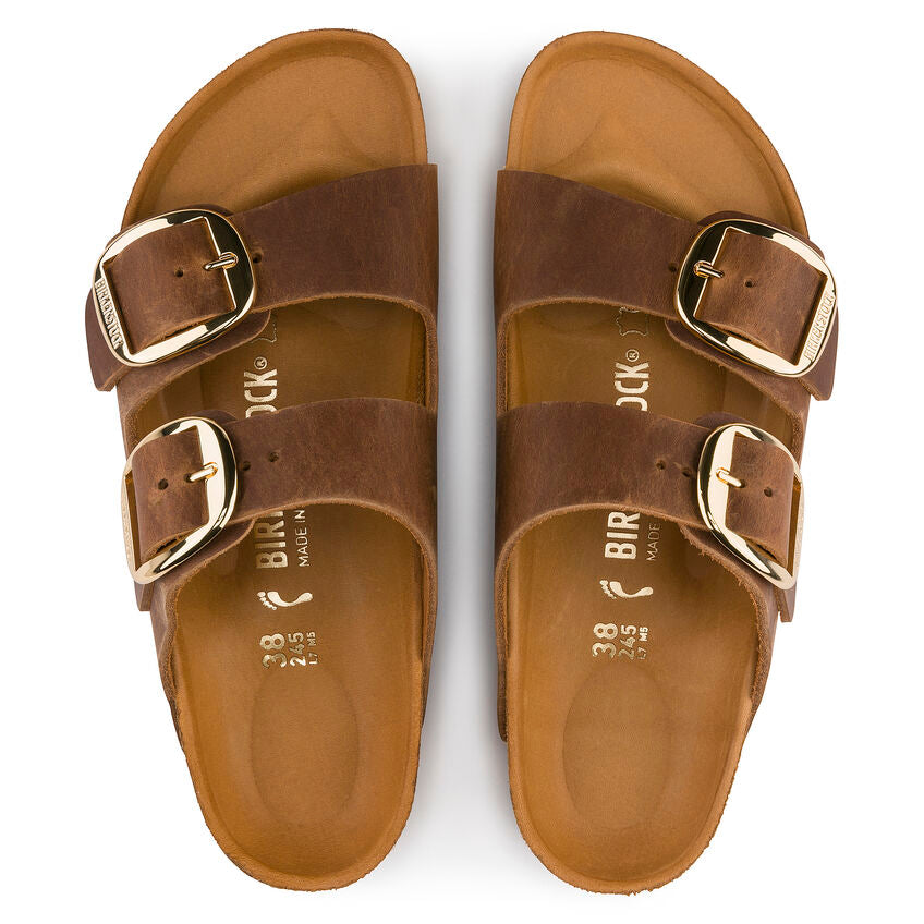 Birkenstock Arizona Oiled Leather Narrow - Cognac