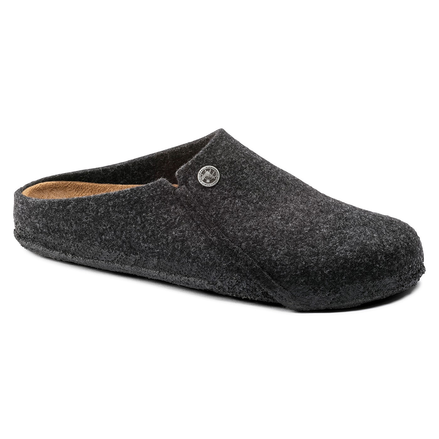 Birkenstock Zermatt Wool Felt Narrow Tofflor - Anthracite