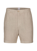 Amalfi Linen Short - Sand Dune