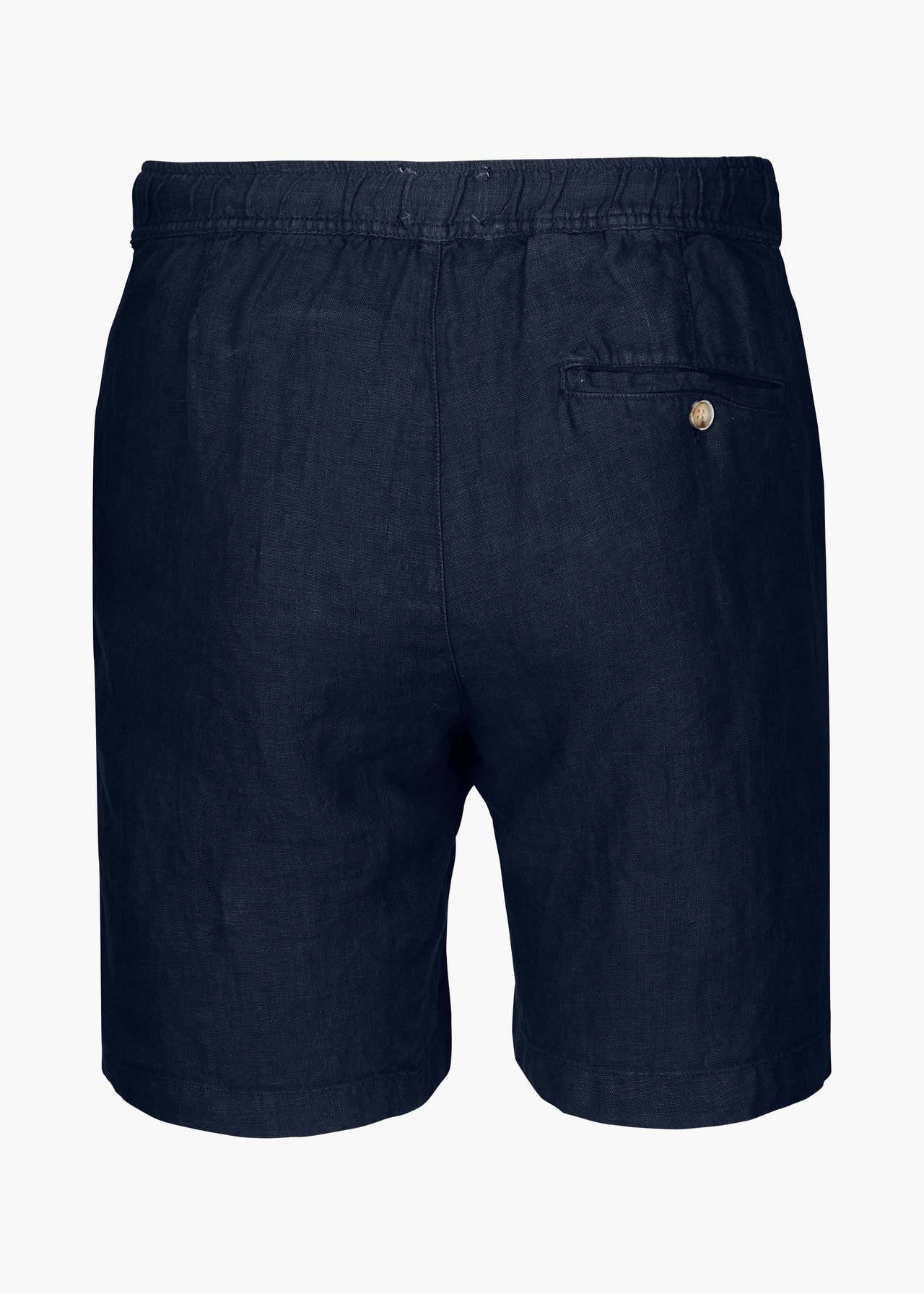 Amalfi Linen Short - Navy