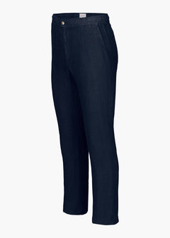 Amalfi Slim Linen Pant - Navy