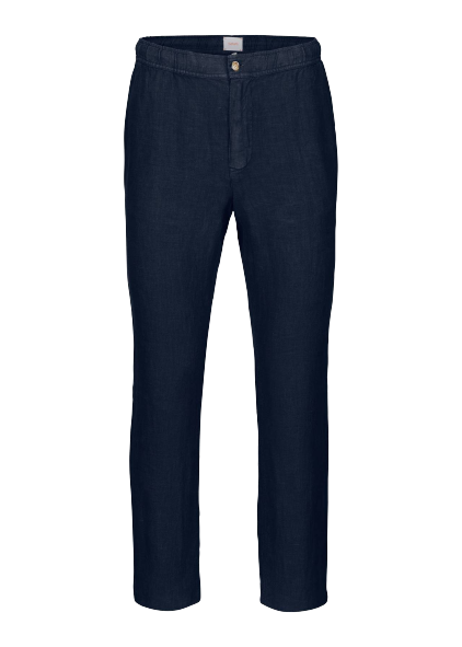 Amalfi Slim Linen Pant - Navy