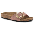 Birkenstock Madrid Big Buckle Nubuck Leather Narrow - Old Rose