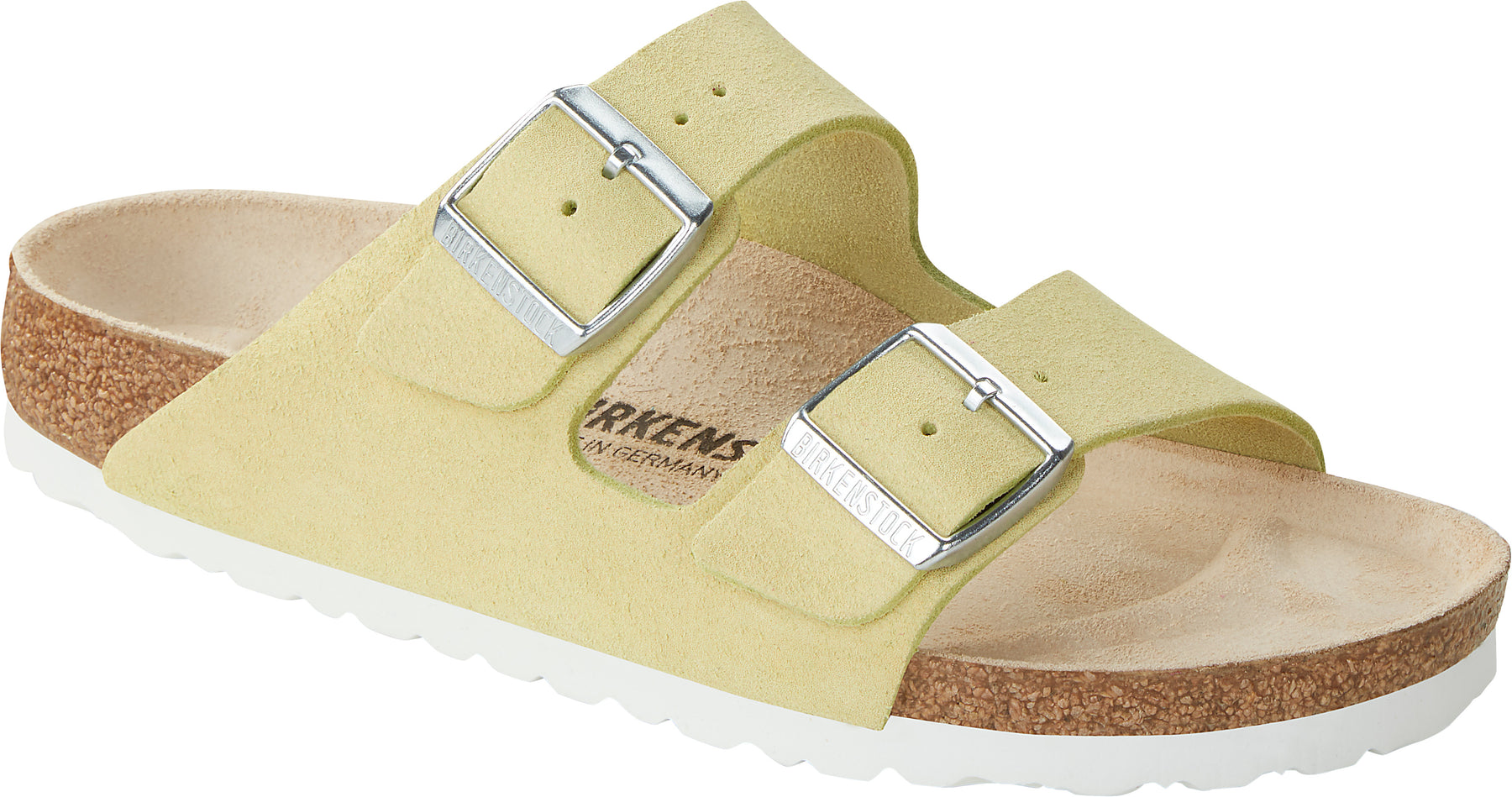 Arizona Suede Leather Narrow - Shimmering Popcorn