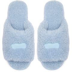 Miriam Fur Slipper - Light Blue