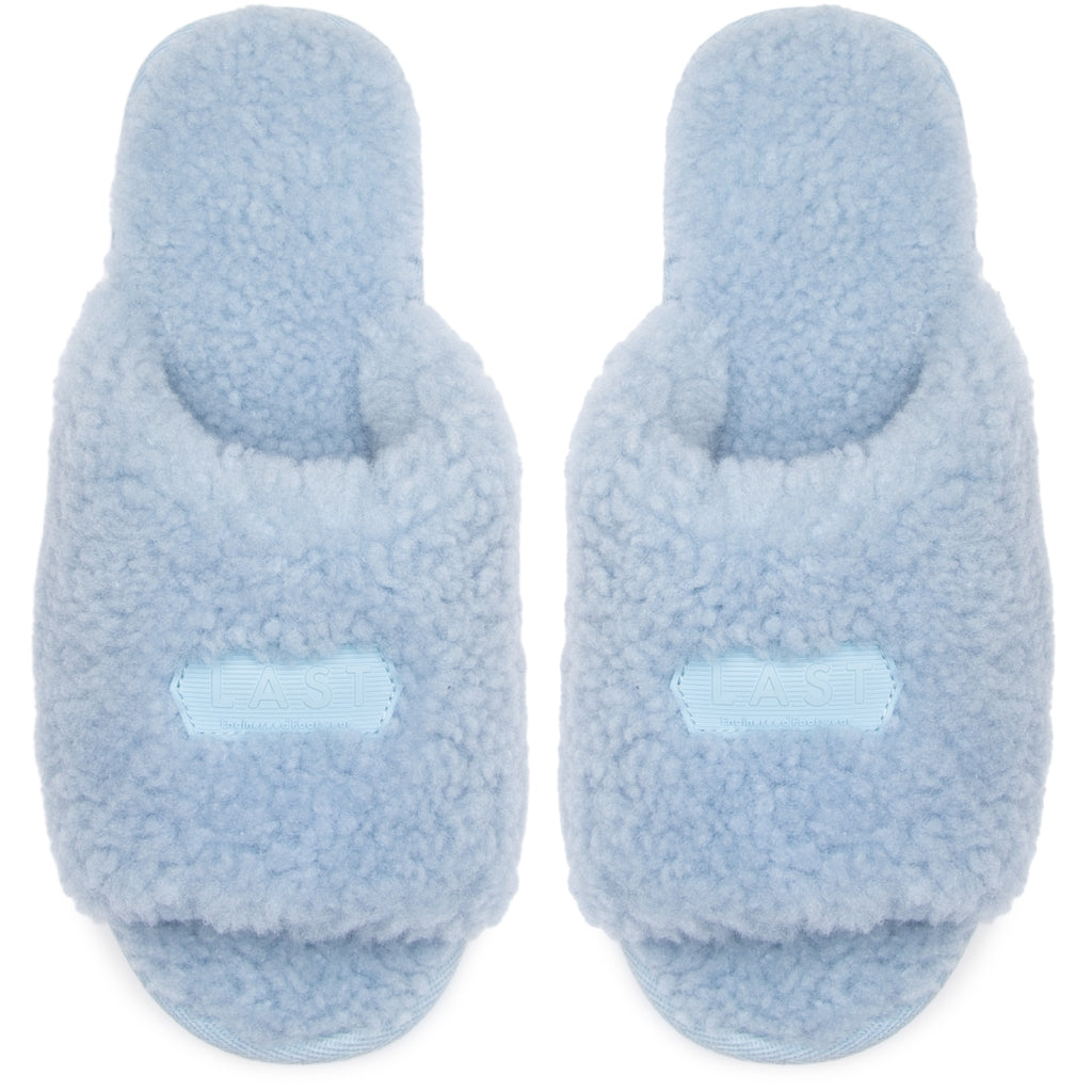 Miriam Fur Slipper - Light Blue