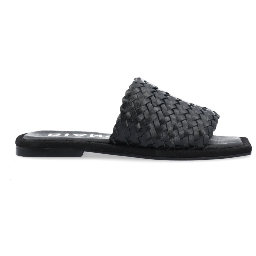 Bialillie Braided Slide Leather - Black