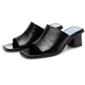 Maddie Leather - Black