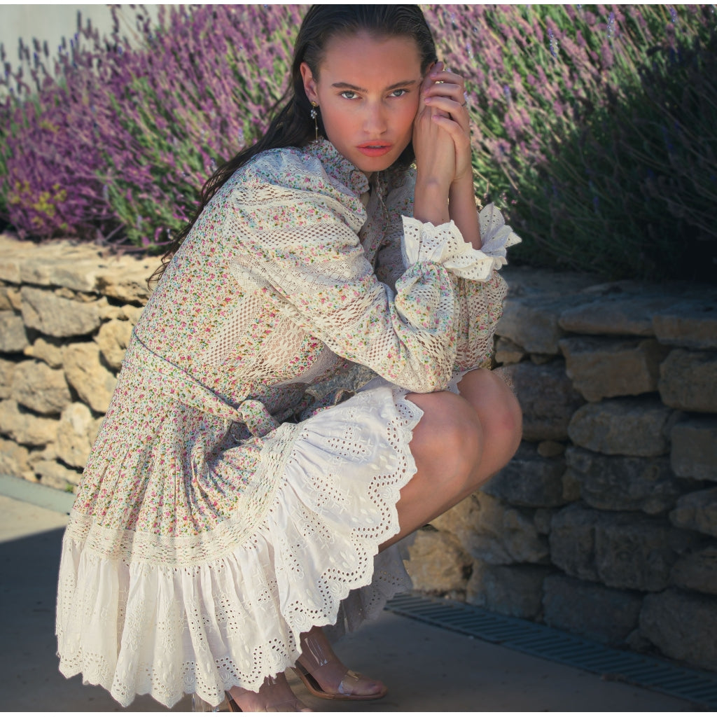 Jessica Dress - White Print