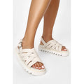Läst Maggie Leather - Off White